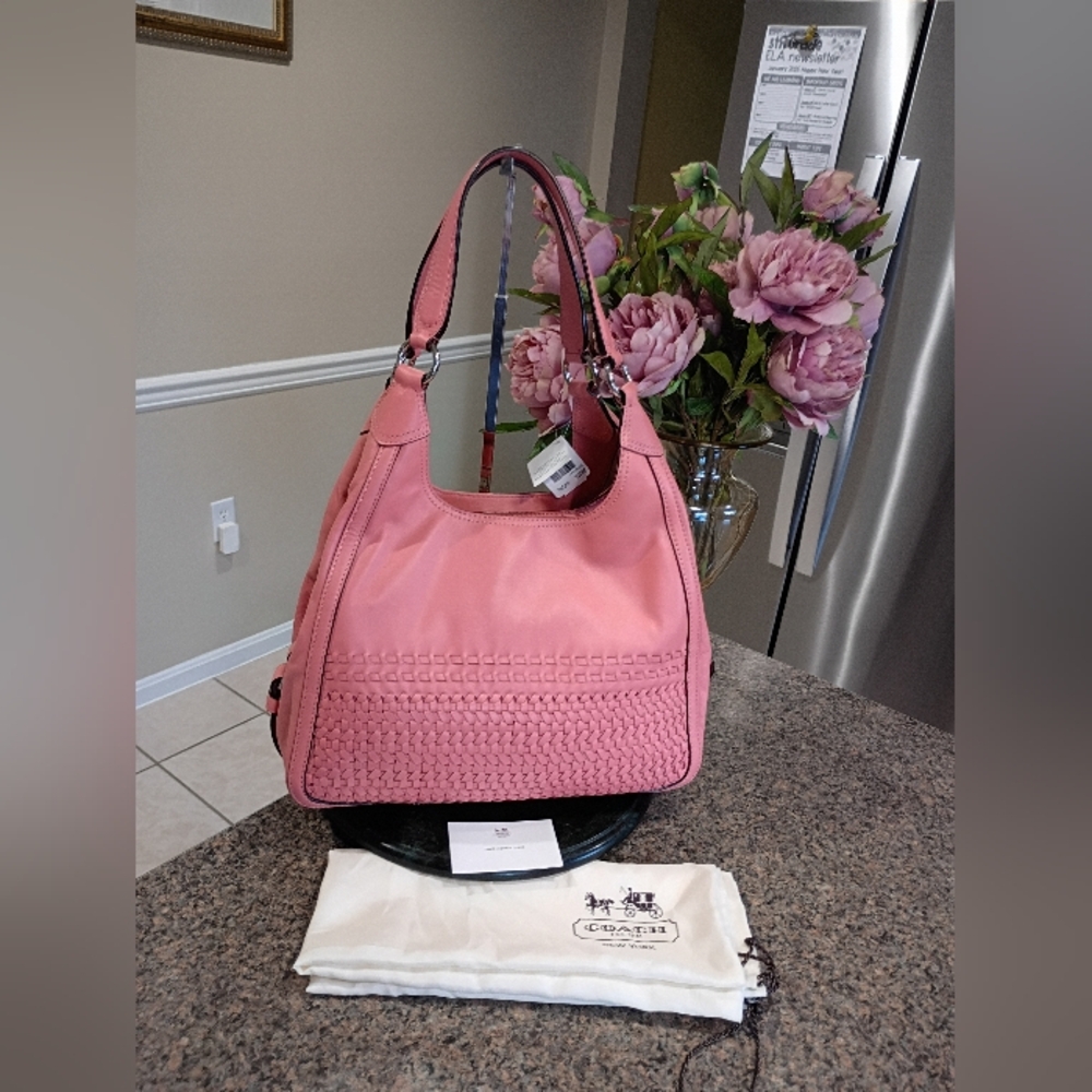 NWT Coach Maggie Madison Woven Leather Bag - Picture 11 of 16
